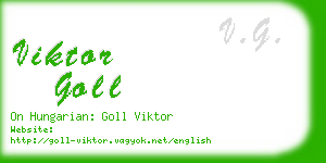 viktor goll business card